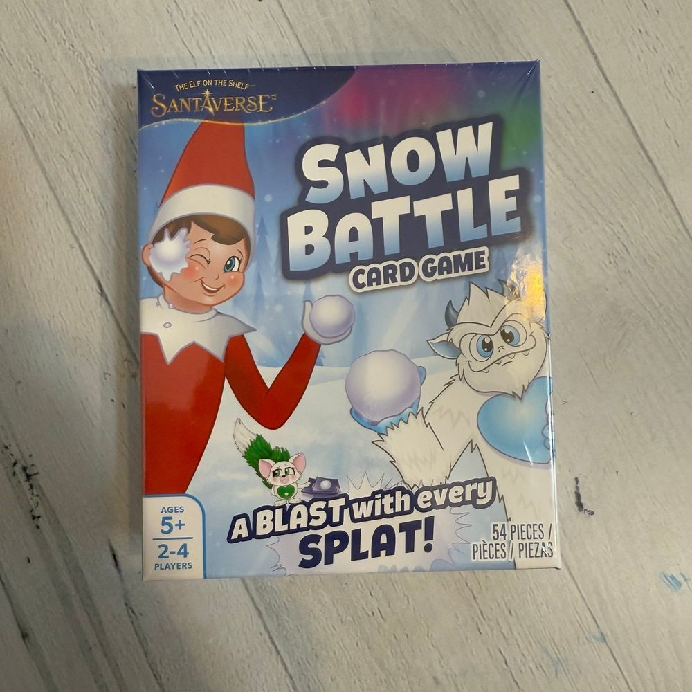 Elf on the Sheld snow battle card game NEW